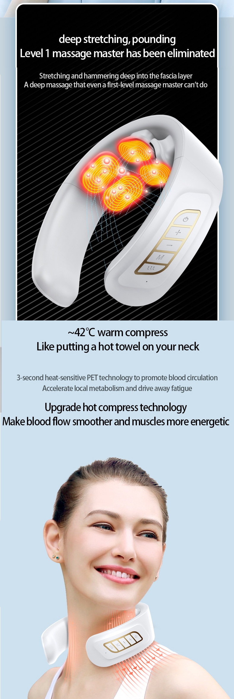 neck massager neck and shoulder massage electric neck massager shiatsu neck massager ems neck massager portable neck massager